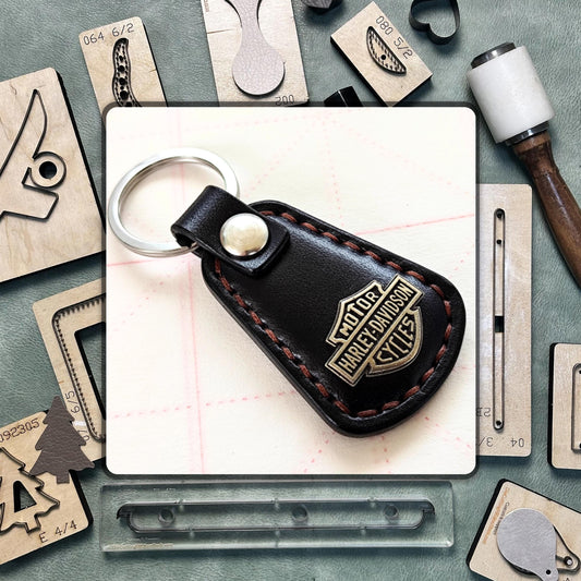 Keychain cutting die/Sizzix precision leather craft tools/Steel ruler metal leather punch set/Suitable for leather craft enthusiasts