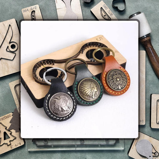 Custom Keychain Cutting Die - Precision Leather Punch Mold for DIY Crafts - Handmade Knife Die for Key Fobs & Accessories