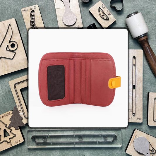 High Quality Wallet DIY Leather Metal Cutting Dies/Handmade Leather Craft Punch Tool Set/Compatible with Sizzix Die Cutting Machine