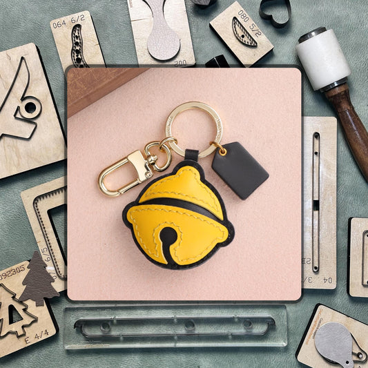Custom Bell Keychain Leather Die Cutting/Pendant Leather Sizzix Steel Ruler Metal Cutting Die/Suitable for Leather Craft and DIY Projects