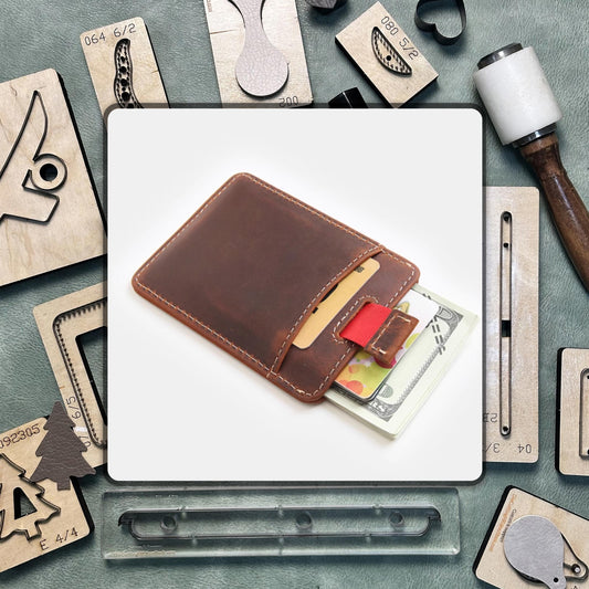 Premium Pass Card Holder Leather Die Cutting, Leather Punching Tools, Custom Steel Knife Dies for DIY Craft Projects and Personalized Gifts