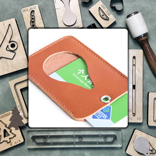 Custom Leather Pass Card Holder Steel Knife Cutting Die, Handmade Leather Punching Tool for DIY Craft Projects and Personalized Gifts