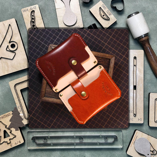 Custom Card Holder Leather Die Cutting - DIY Handmade Leather Precision Cutting Die, High Quality Steel Knife Metal Punching Tool Set