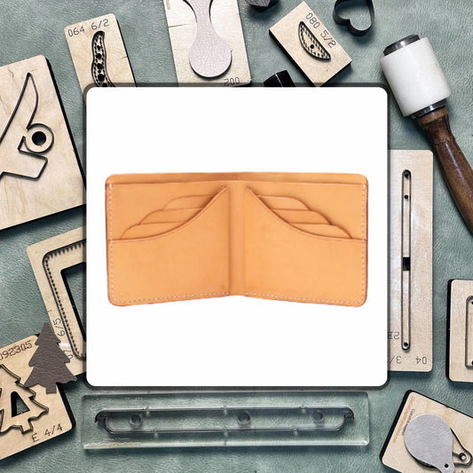 Unique Design Wallet Handmade Leather Die Cutting, DIY Leather Steel Knife Metal Cutting Die, Custom Leather Crafts Punching Tool Set