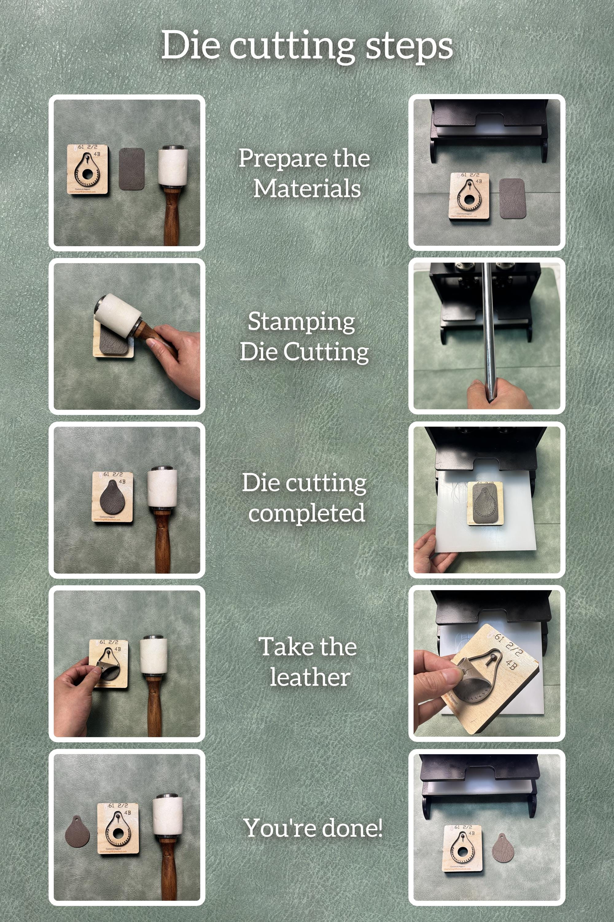 Bifold Card Holder Leather Steel Knife Die Cutting/Handmade Custom Punching Tool Set/Suitable for DIY Craft Projects and Personalized Gifts