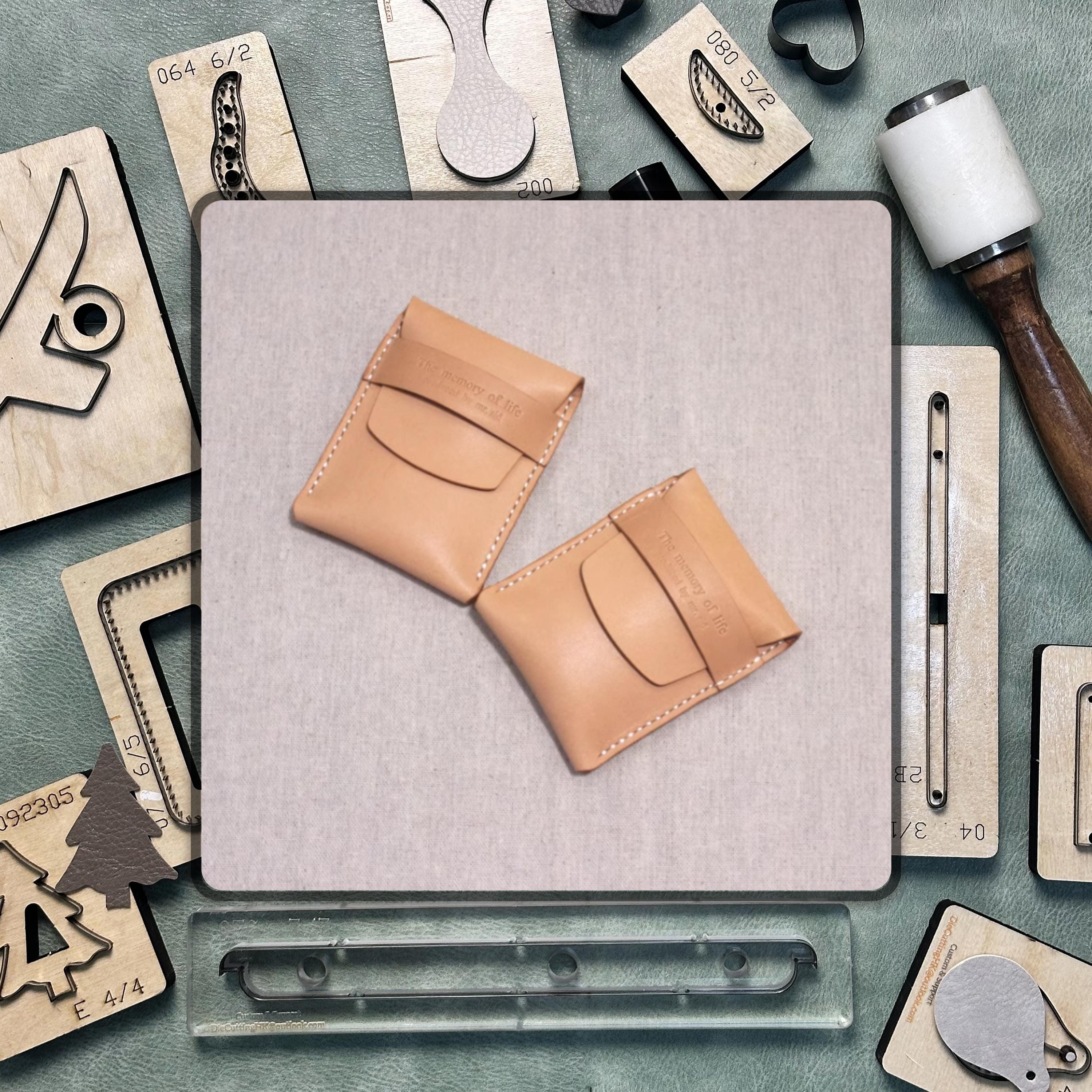 ard Holder Leather Cutting Die | Custom Coin Purse Punching Tool | Handmade Knife Mold for Leather Crafting & DIY Projects
