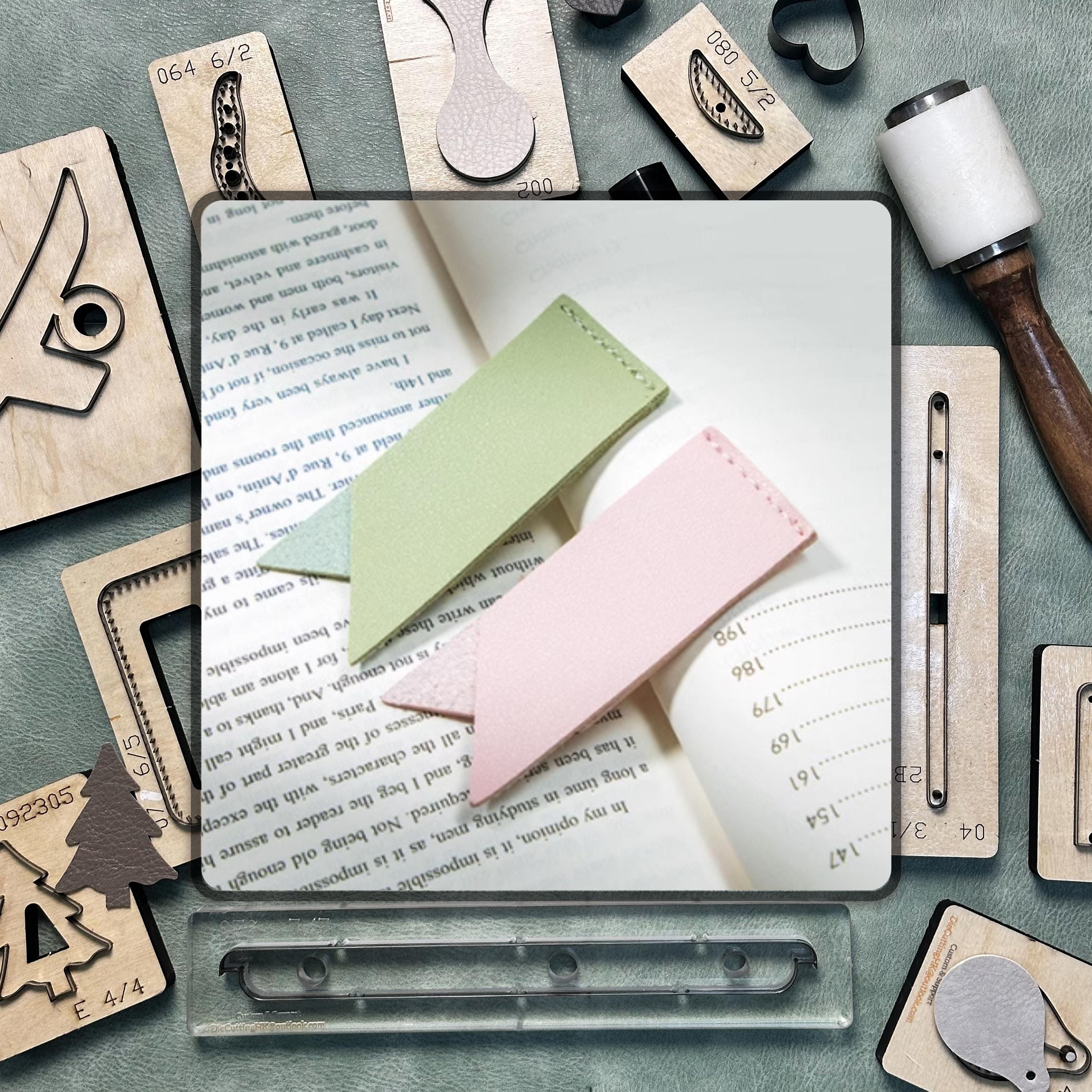 Bookmark DIY leather cutting die cutting die, Sizzix die cutting leather punching die, handmade leather crafts kraft paper tools