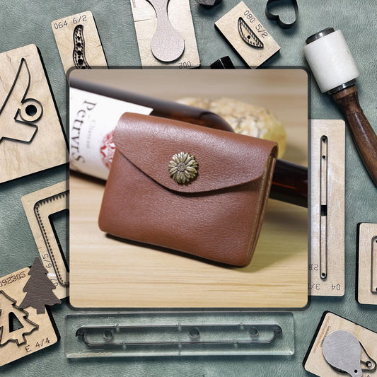 Custom Wallet Cutting Dies – Precision Leather Crafting Tools for DIY Wallet and Craft Making | Compatible with Sizzix and Manual Machines