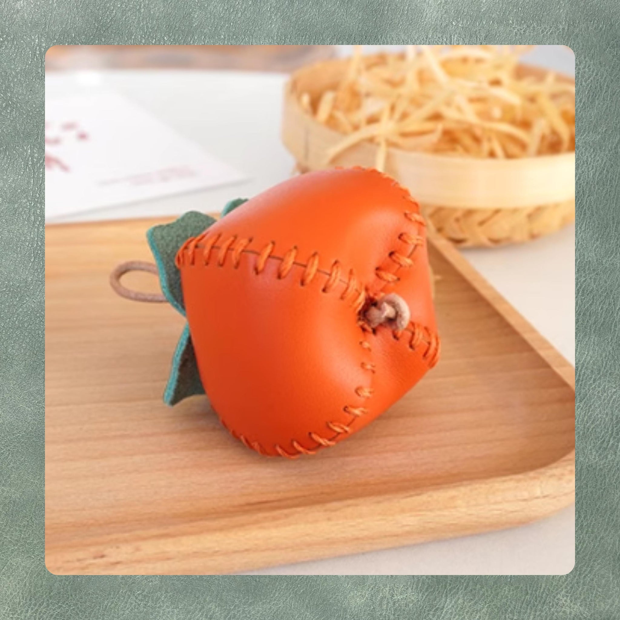Custom persimmon shape keychain cutting die, leather pendant precision die, Sizzix steel knife craft die cutting leather craft punching tool