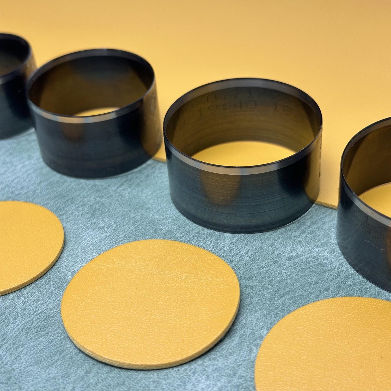 Round Steel Rule Die for Leather Cutting - Multi-Size Custom Metal Punch - Handmade Leathercraft Cutting Tool (No Board)