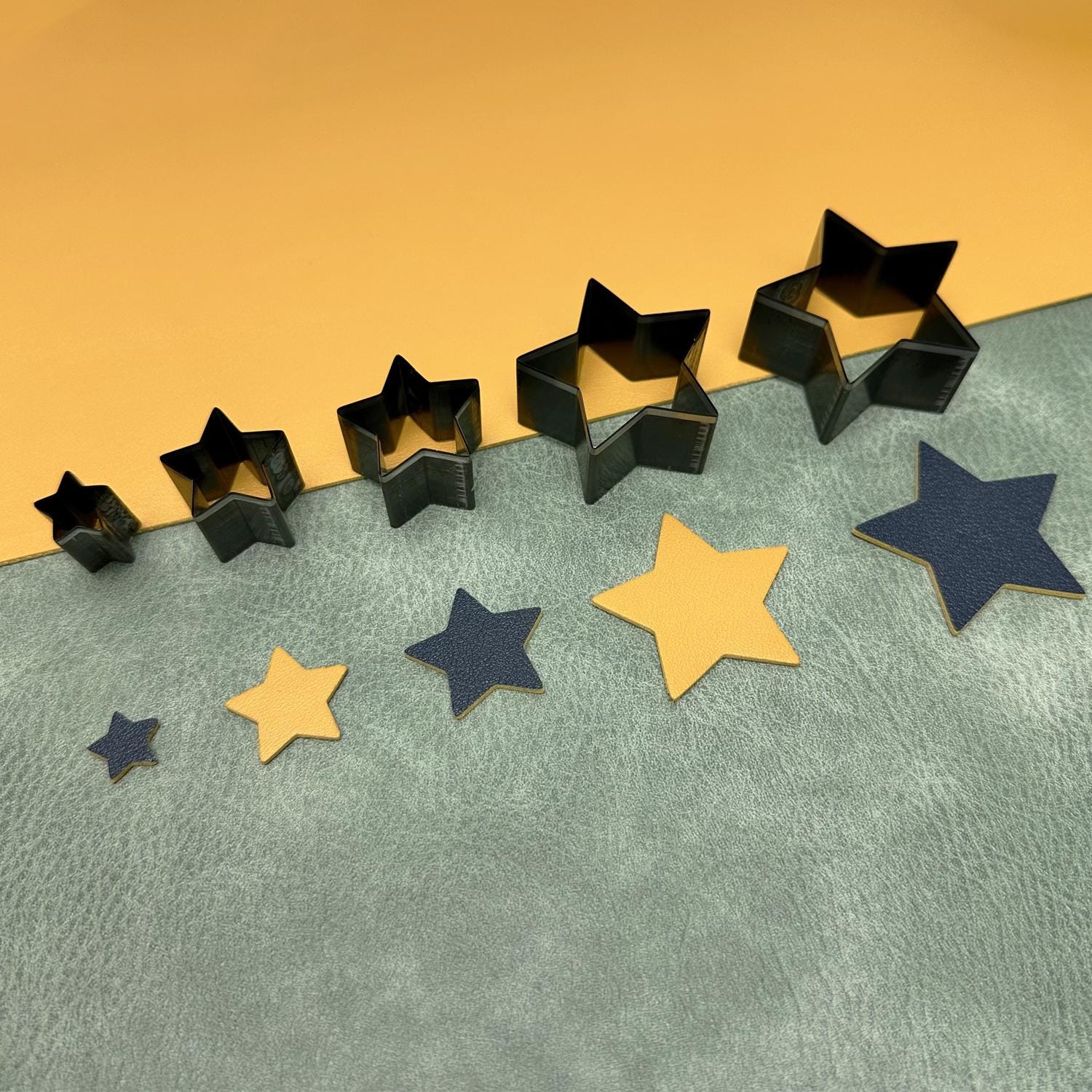 Star Shape Leather Cutting Die - Custom Steel Rule Punch for DIY Crafting - Precision Metal Die for Handmade Leatherwork (No Board)