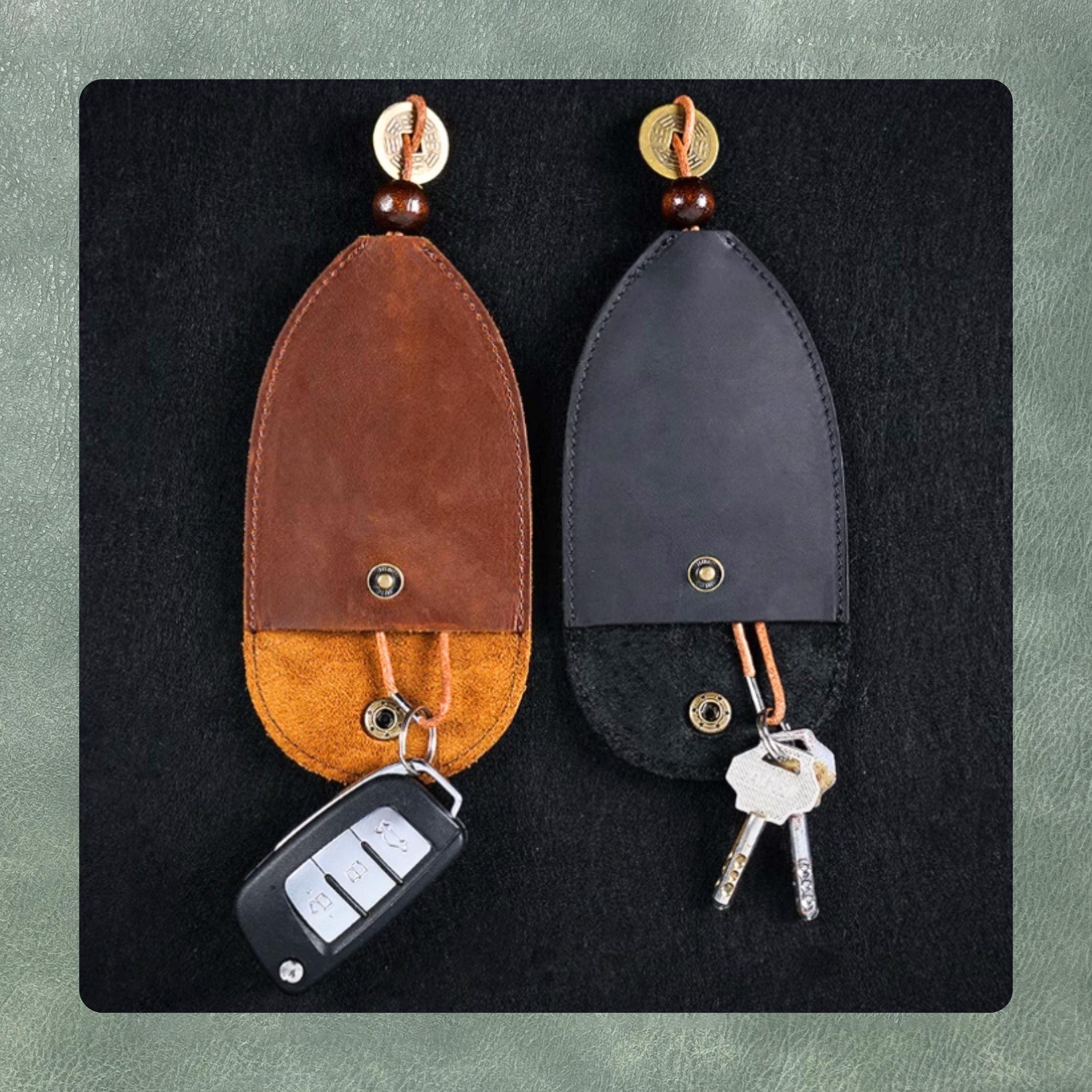 Custom leather key case die cutting, DIY handmade leather products, precision steel ruler metal die cutting leather punching tool