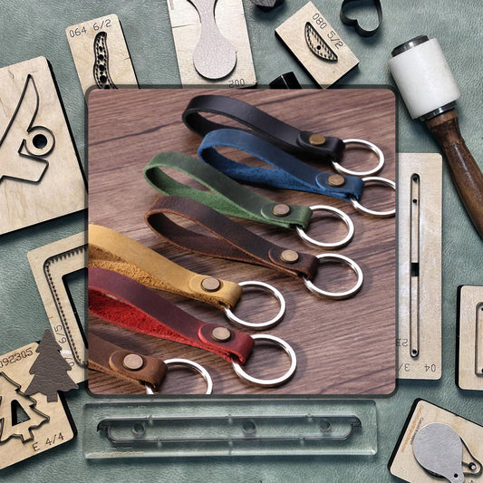 Handmade Keychain Leather Die Cutting/Precision Leather Keychain Die for DIY and Handmade Accessories | Compatible with Sizzix Machines