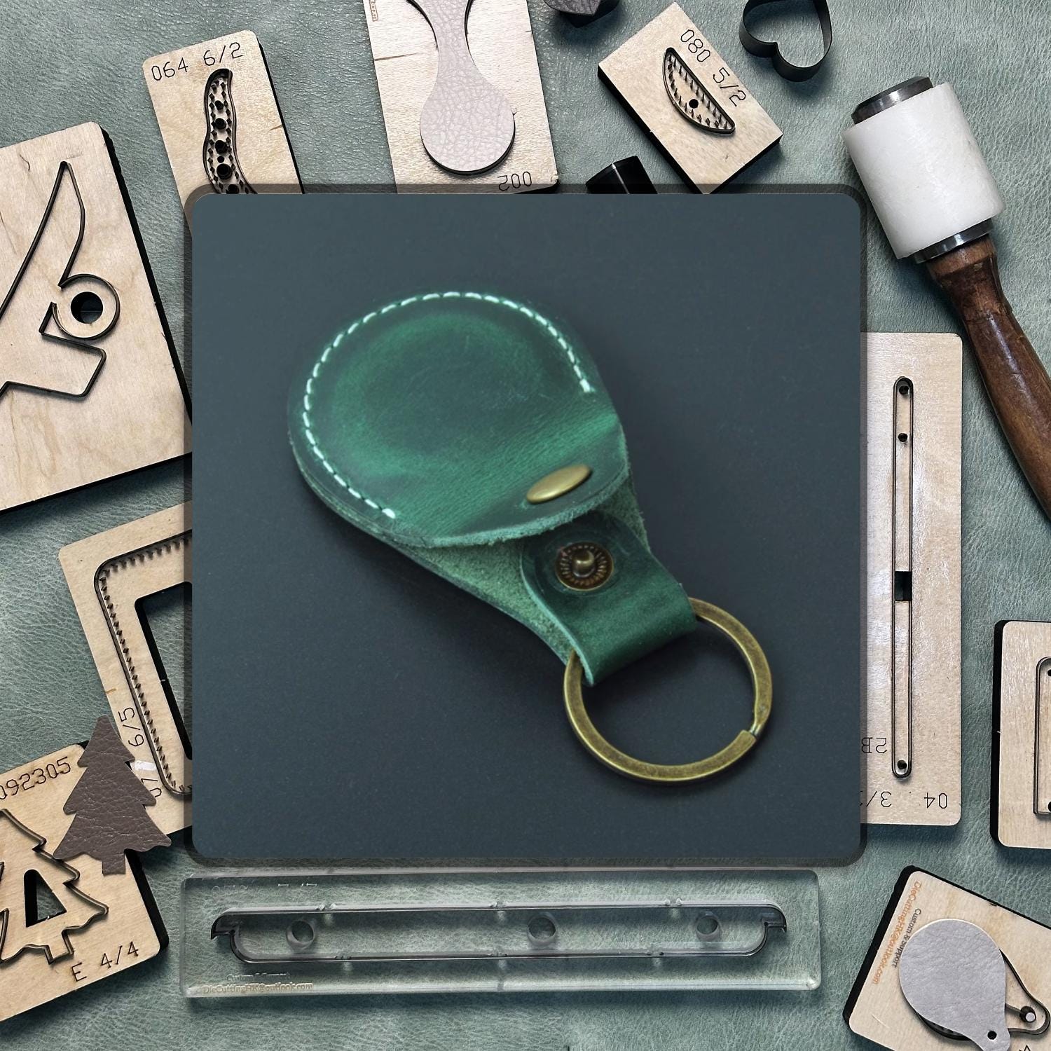 Personalized Leather Keychain Mold/Precision Mold Leather Craft Punch Tool/For DIY Leather Projects, Handmade Leather Products