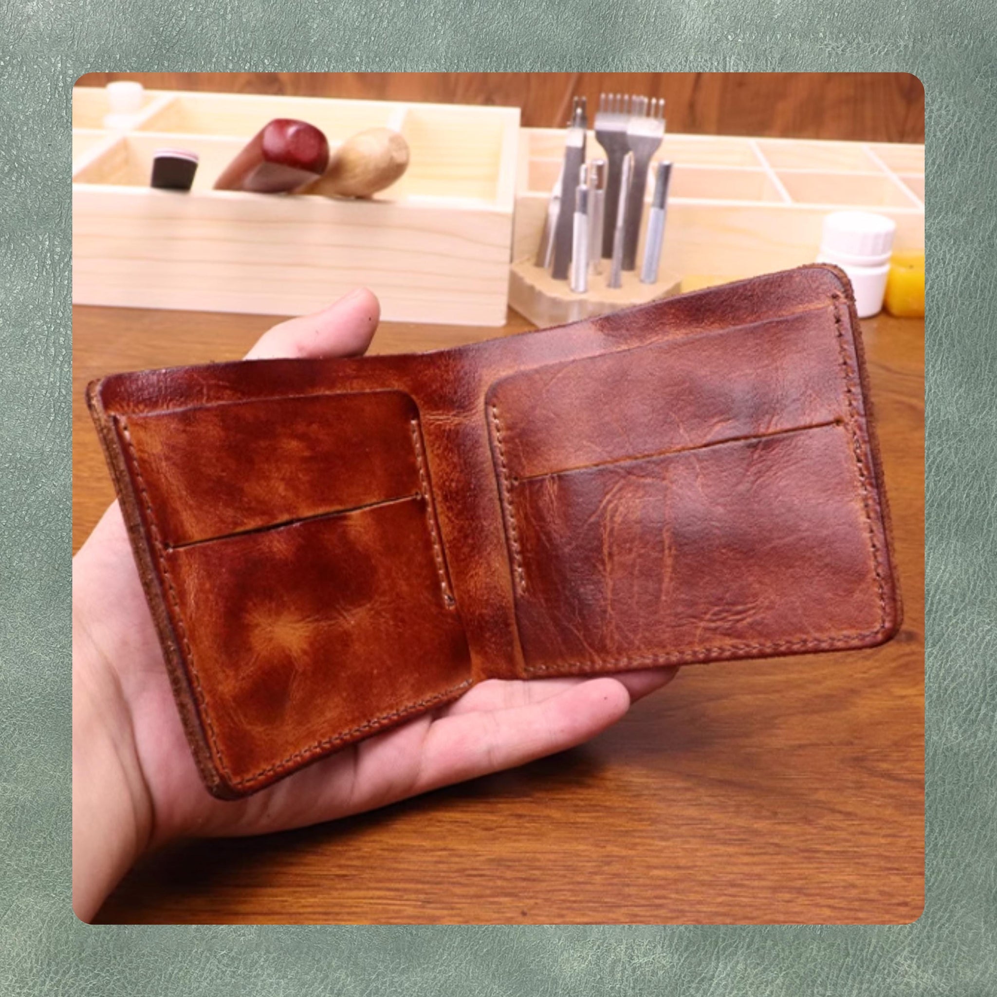 High Quality Custom Wallet Cutting Dies, Sizzix Die Cutter Cutting Handmade Leather Craft Punch Tool Set for Leather Craft Lovers