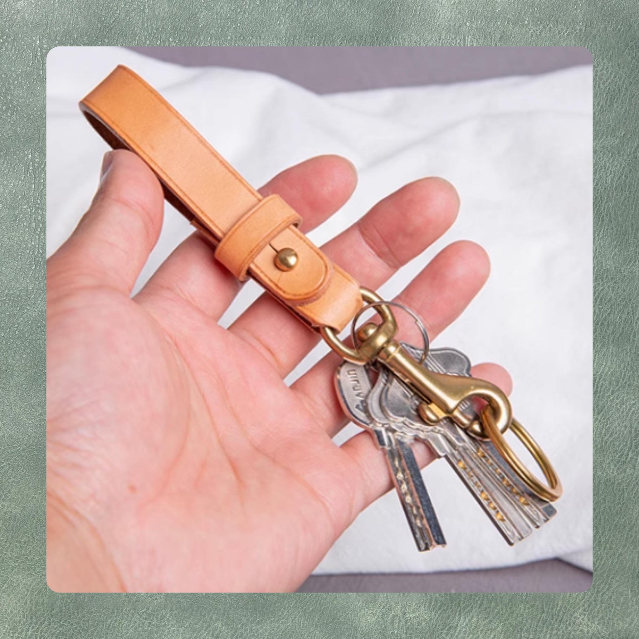 Handmade Keychain Leather Die Cutting | Precision Leather Keychain Die for DIY and Handmade Accessories | Leather Craft Lovers