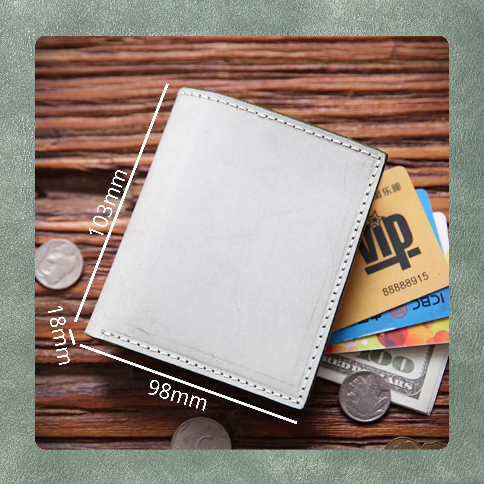 High Quality Leather Wallet Dies - Steel Ruler Metal Die Cut Custom Wallet Designs for Leather Crafts, DIY Projects and Paper Products