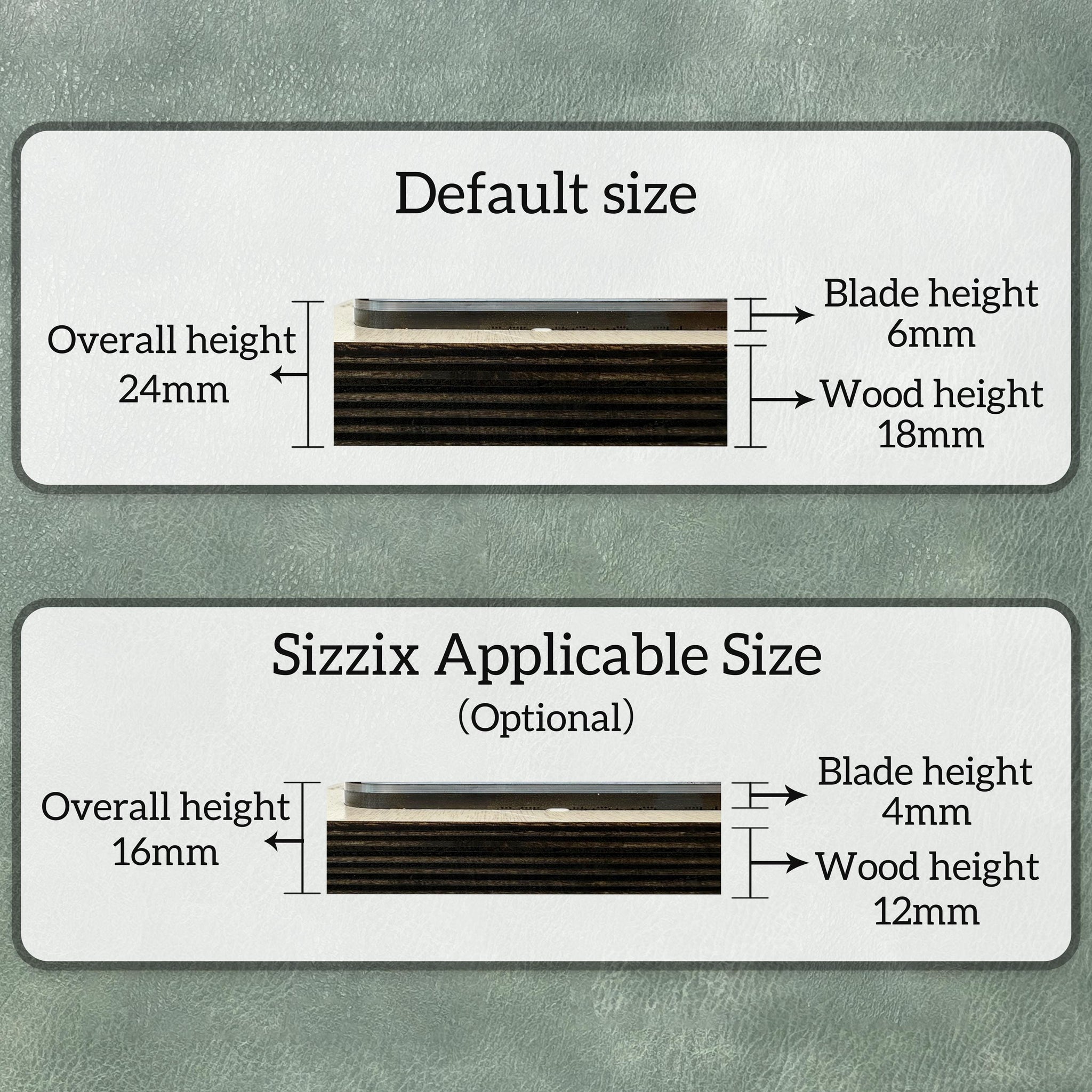 Bifold Wallet Leather Cutting Dies - Sizzix High Quality Steel Ruler Metal Dies | Precision Craft Tool Set for Leather and Kraft Projects