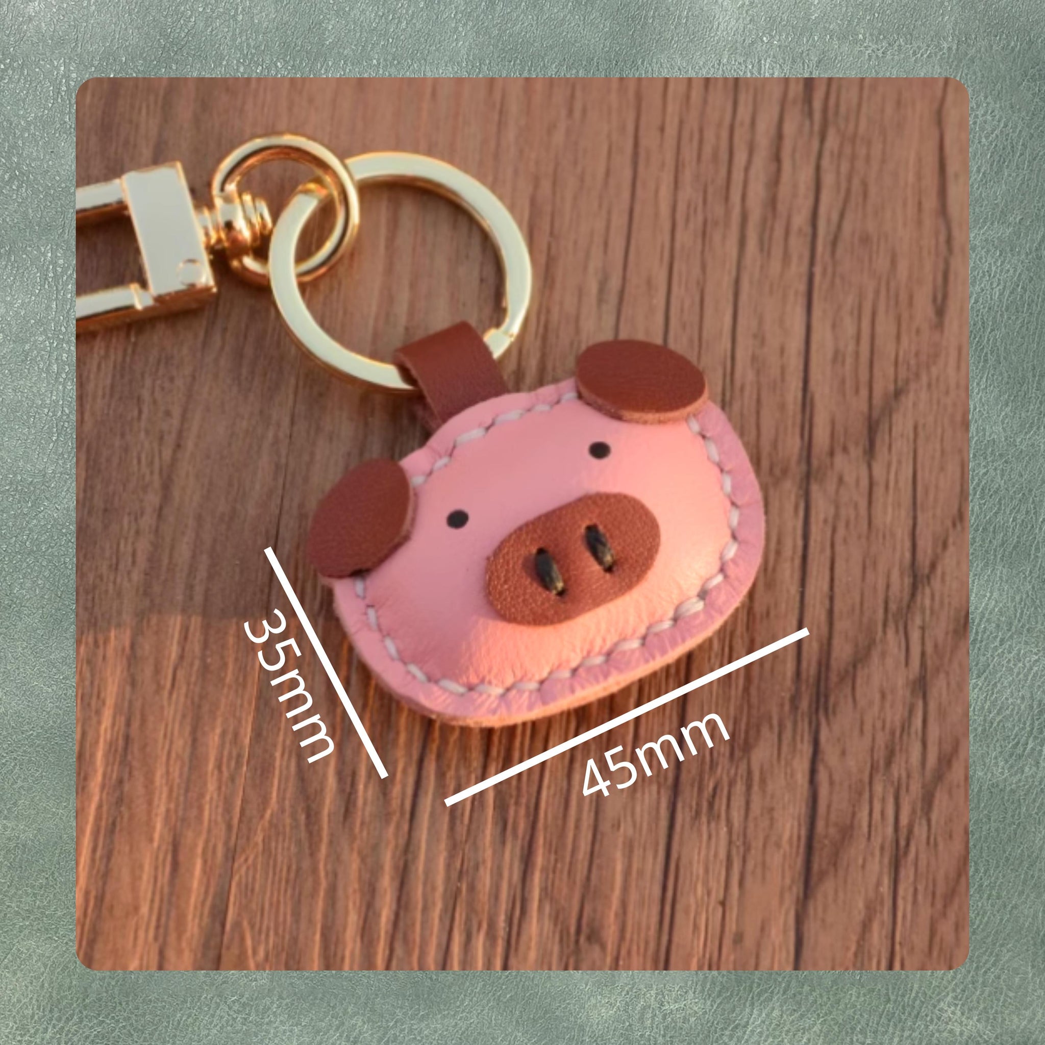 Piggy Keychain Precision Leather Die Cut - Premium Punch Tool for DIY Projects and Hand Sewing | Steel Ruler Metal Leather Craft Die Set