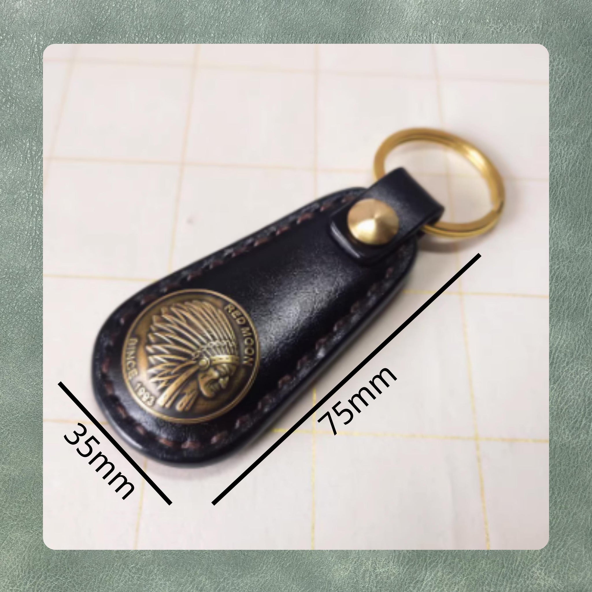 Custom Keychain Leather Cutting Die/Steel Ruler Metal Craft Die Set/High Quality Punching Tools/Suitable for DIY Projects and Hand Sewing