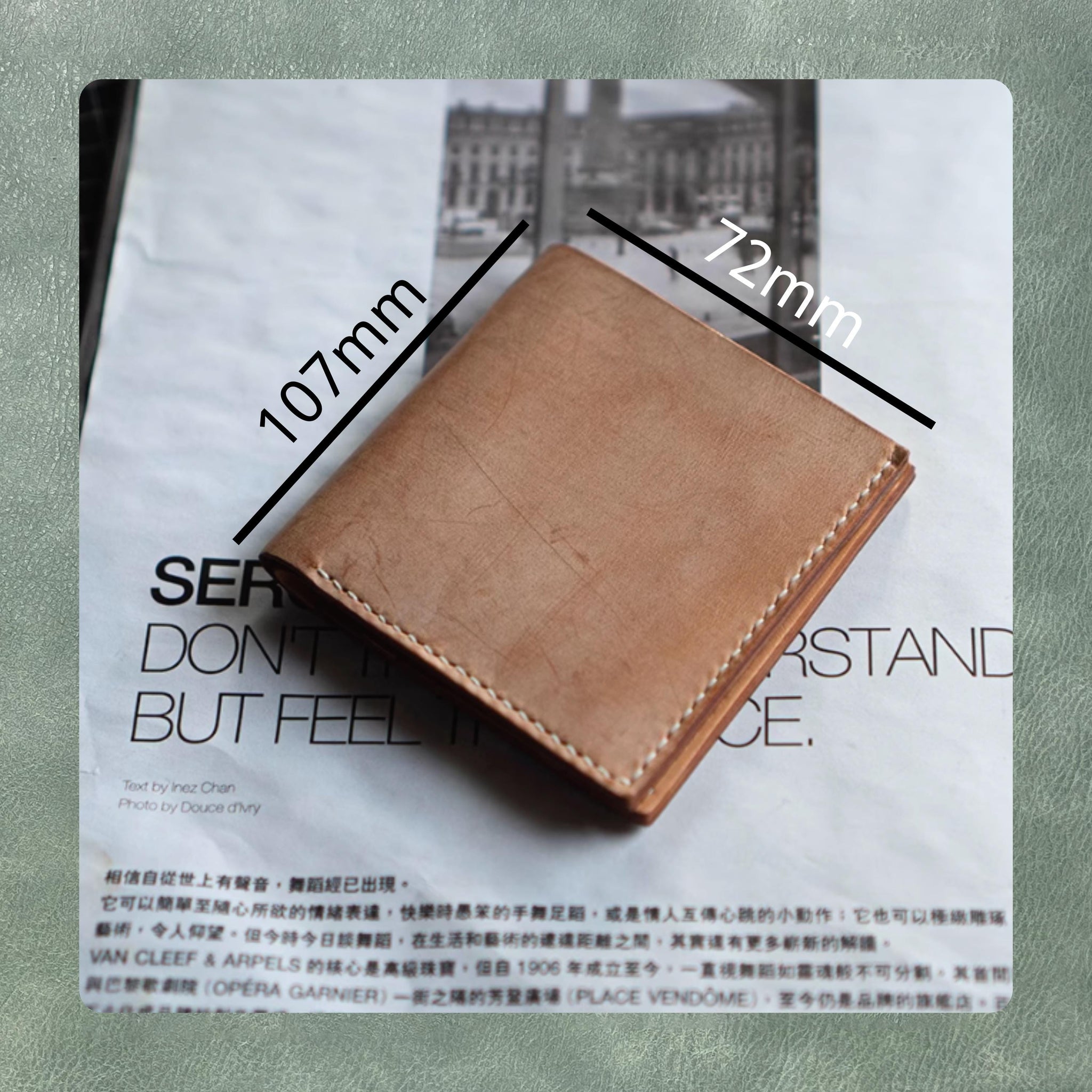 Wallet Custom Leather Die Cutting, High Quality Handmade Leather Crafts Kraft Paper Tool Set for DIY Craft Projects and Personalized Gifts