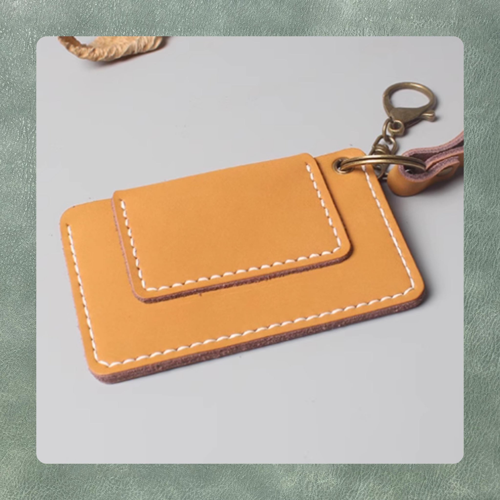 Customized Bus Card Holder Leather Die Cutting, Premium Handmade Leather Craft Kraft Tool Set for DIY Craft Projects and Personalized Gifts