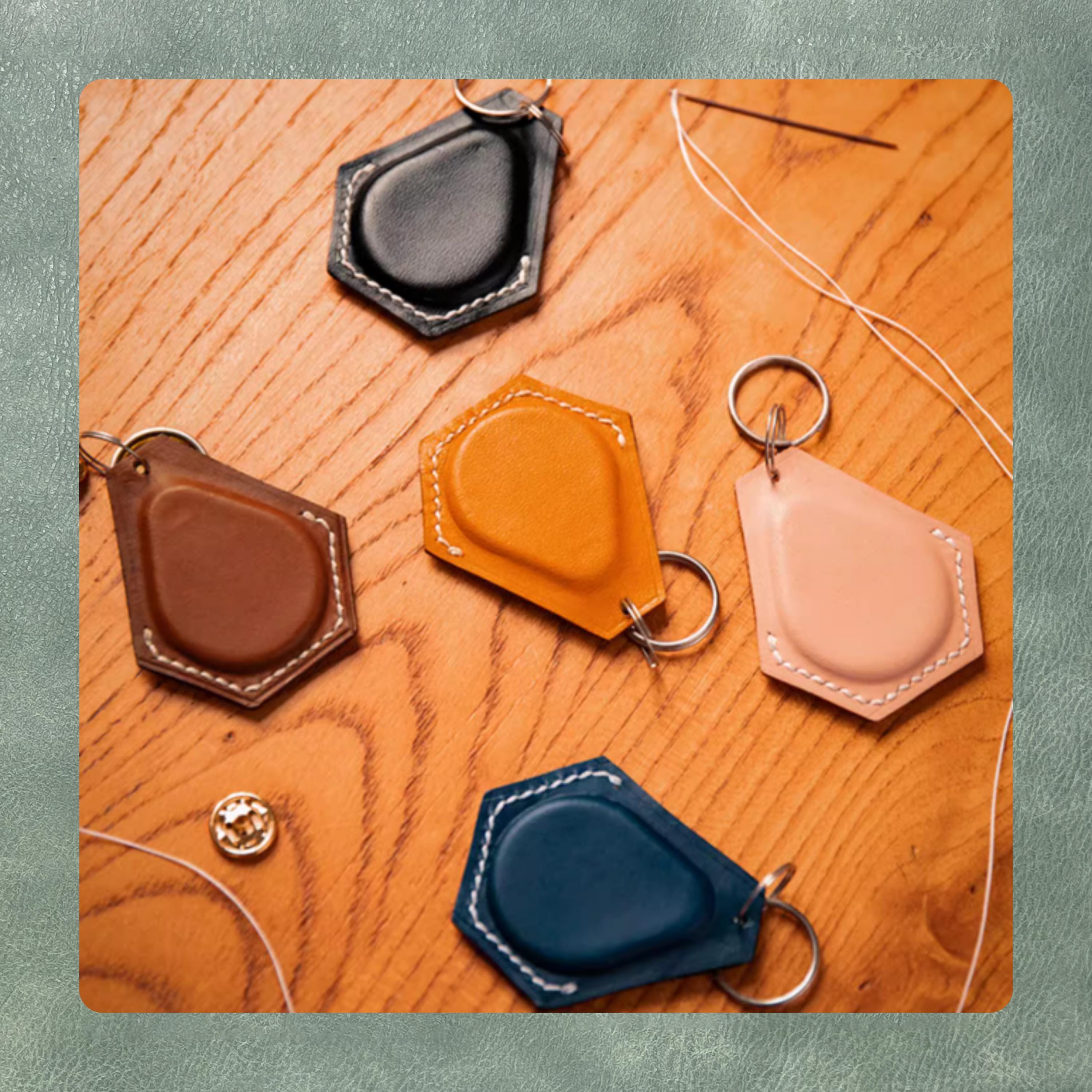 Leather Keychain Die Cutting, Custom DIY Leather Craft Kraft Paper Tool Set for Cutting Leather, Fabric and Paper Personalized Dies