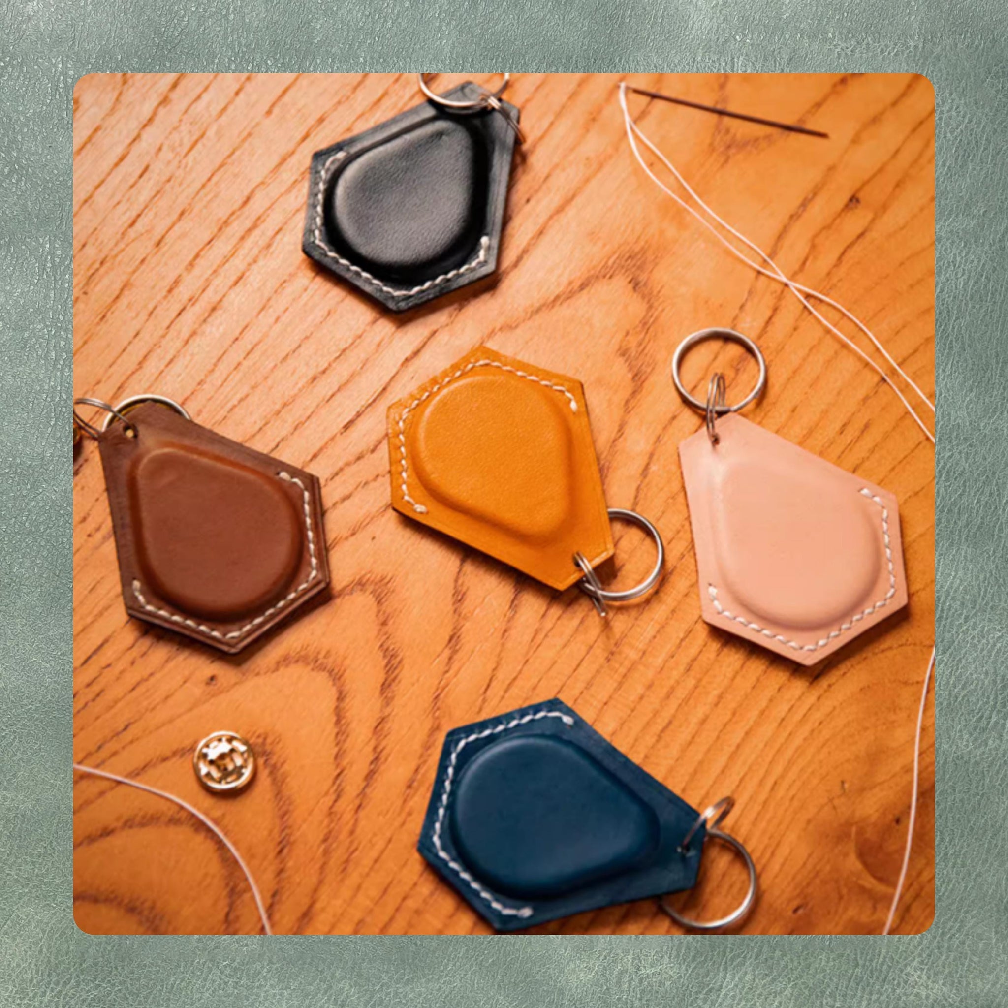 Leather Keychain Die Cutting, Custom DIY Leather Craft Kraft Paper Tool Set for Cutting Leather, Fabric and Paper Personalized Dies