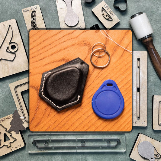 Leather Keychain Die Cutting, Custom DIY Leather Craft Kraft Paper Tool Set for Cutting Leather, Fabric and Paper Personalized Dies