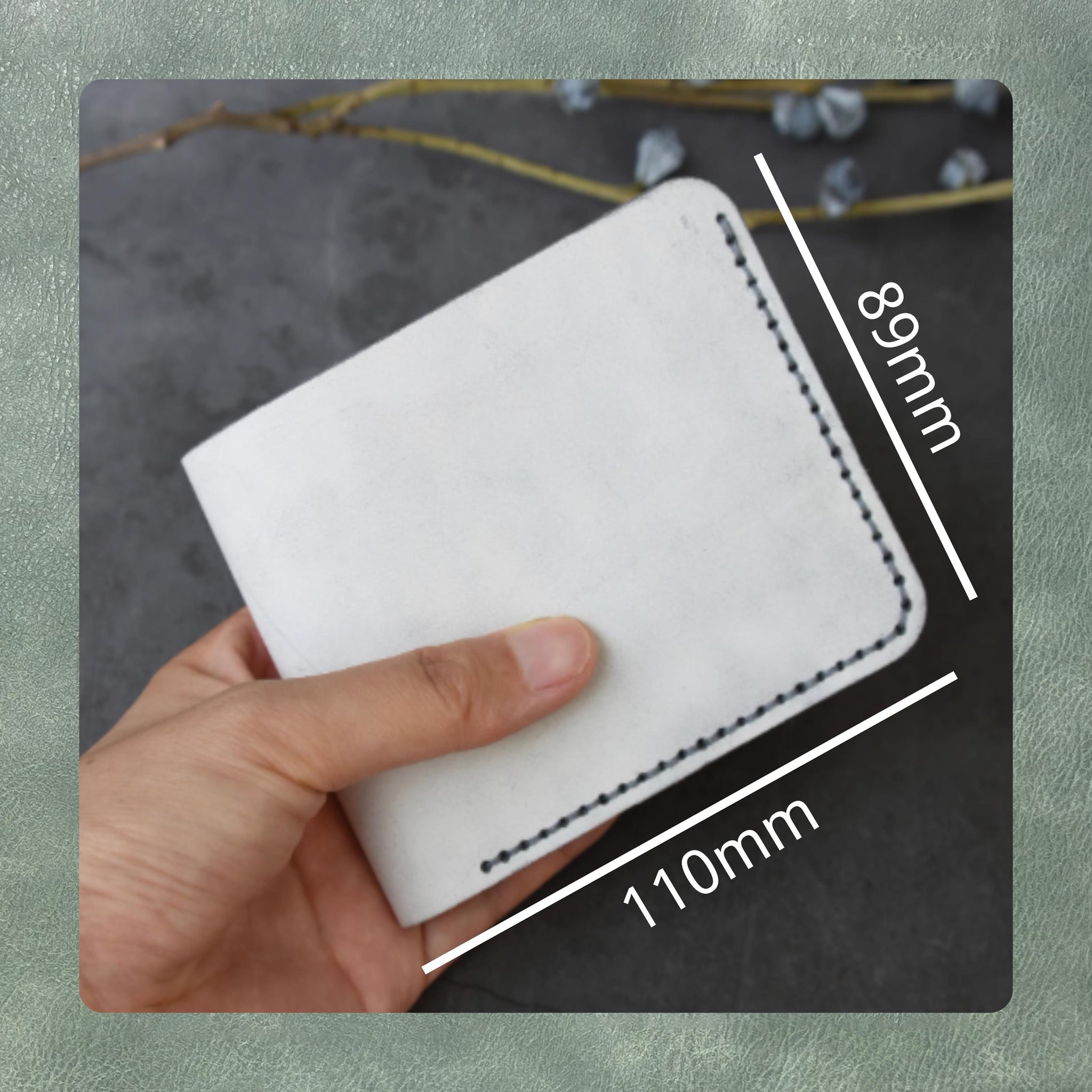 Handmade Leather Wallet Die Cutting, Custom DIY Leather Steel Knife Metal Cutting Die Set for Leather, Fabric and Paper Personalized Dies