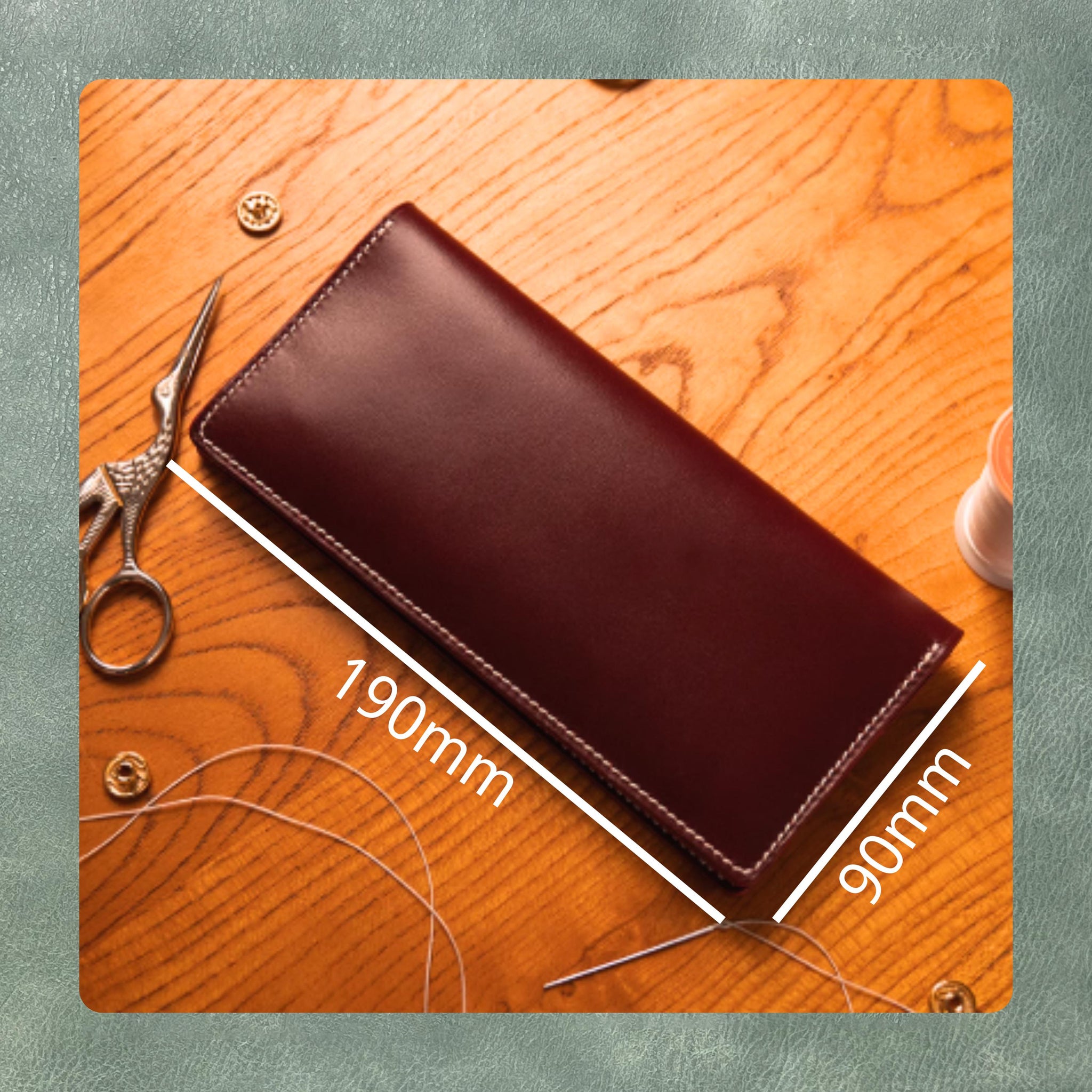 Long wallet custom leather die cutting, leather steel knife metal cutting die, suitable for personalized die for leather, cloth and paper