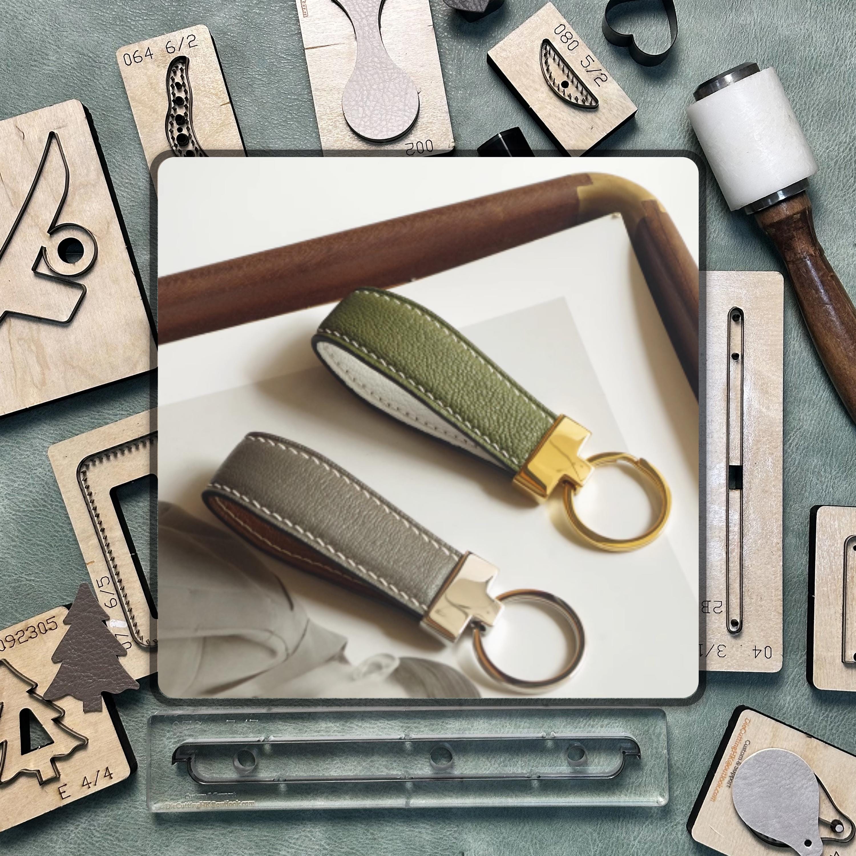 Keychain shape leather cutting die cutting die, handmade DIY leather craft punching die, sizzix die cutting kraft paper tool