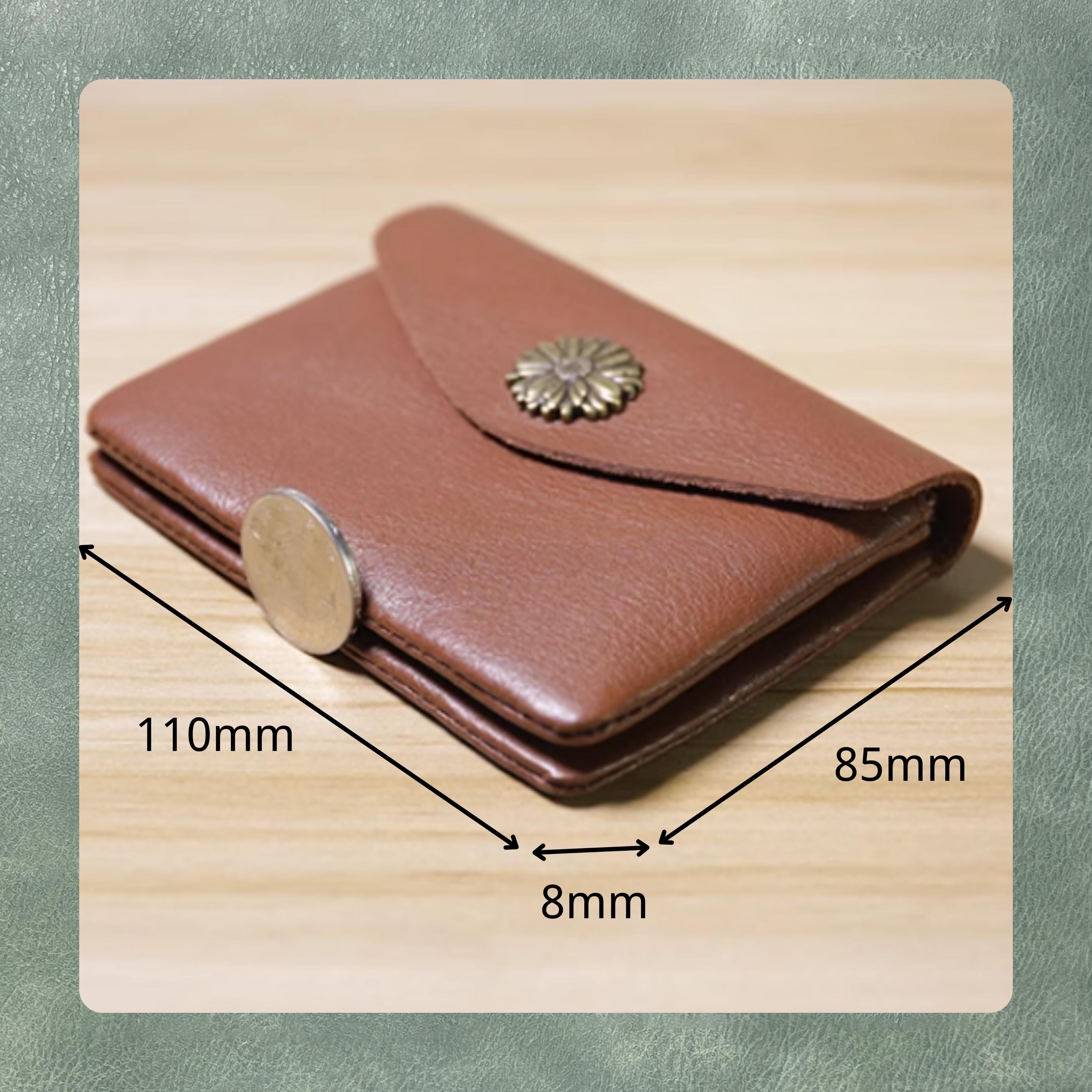 Custom Wallet Cutting Dies – Precision Leather Crafting Tools for DIY Wallet and Craft Making | Compatible with Sizzix and Manual Machines