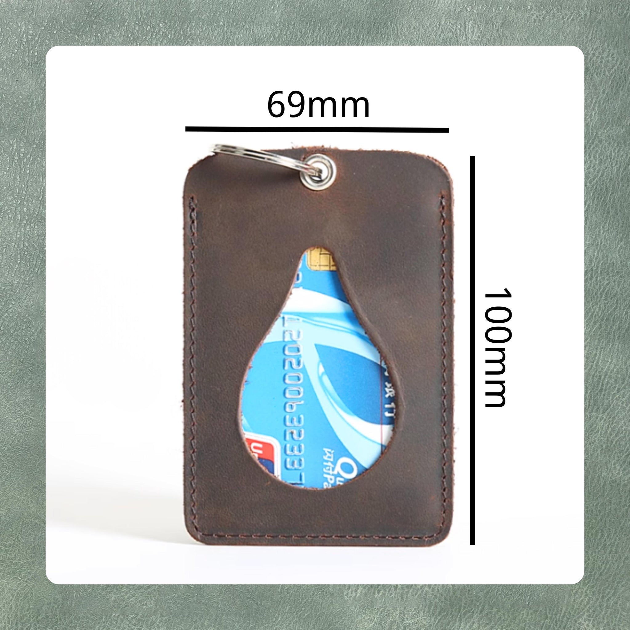 Custom Leather Pass Card Holder Steel Knife Cutting Die, Handmade Leather Punching Tool for DIY Craft Projects and Personalized Gifts