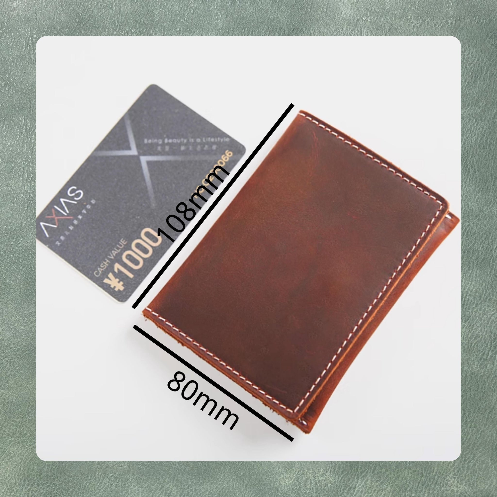 Bifold Card Holder Leather Steel Knife Die Cutting/Handmade Custom Punching Tool Set/Suitable for DIY Craft Projects and Personalized Gifts