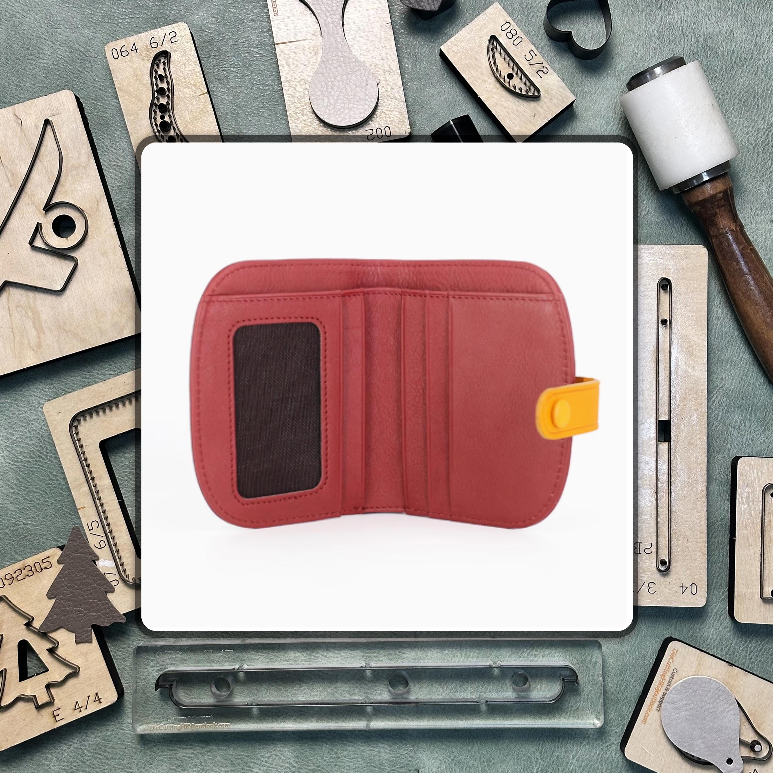 High Quality Wallet DIY Leather Metal Cutting Dies/Handmade Leather Craft Punch Tool Set/Compatible with Sizzix Die Cutting Machine