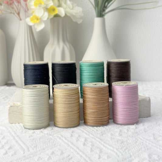 0.35/0.45/0.55/0.65MM Waxed Polyester Linhasita Cord Macrame Friendship Bracelet Thread Leather Works Knotting Artisan String