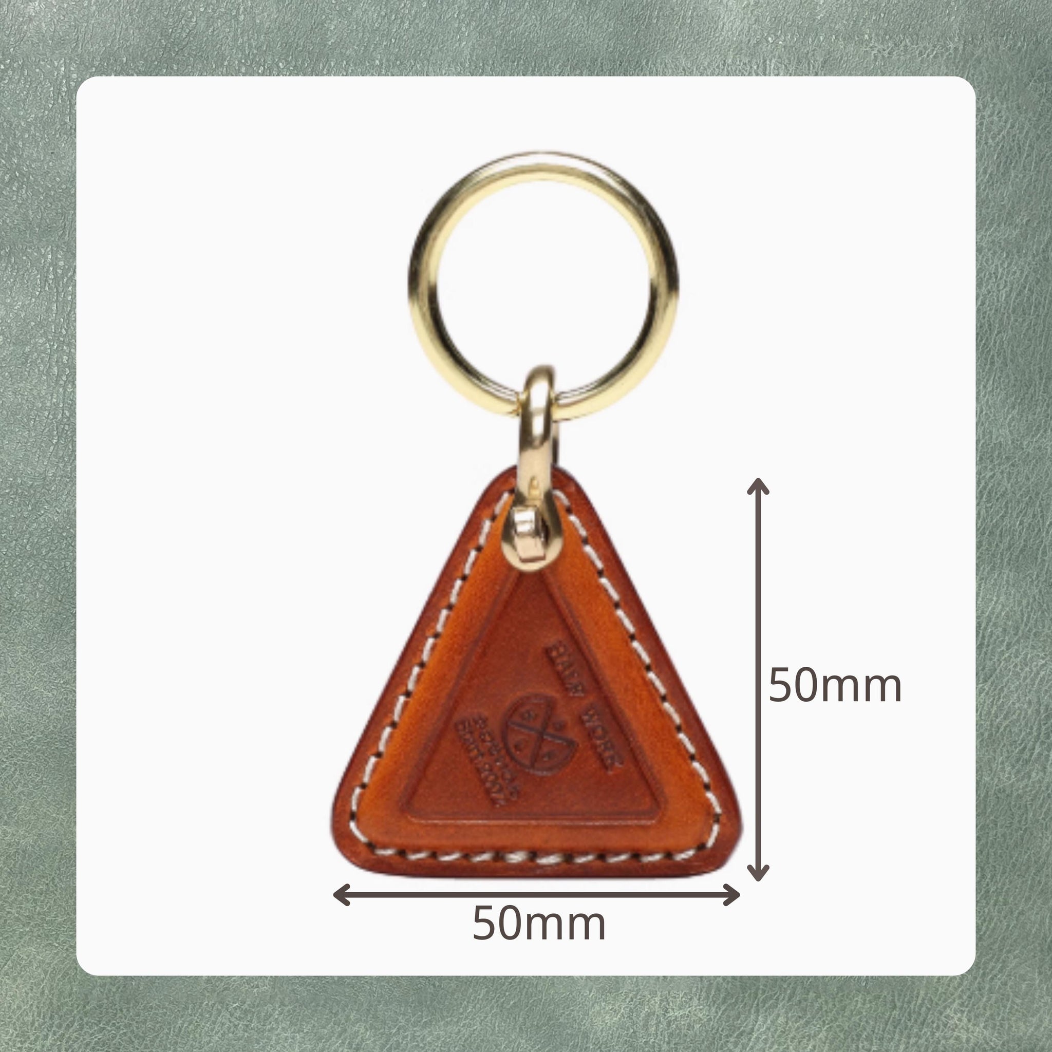 Custom triangle keychain cutting die | DIY leather craft precision punching die | keychain pendant metal die cutting