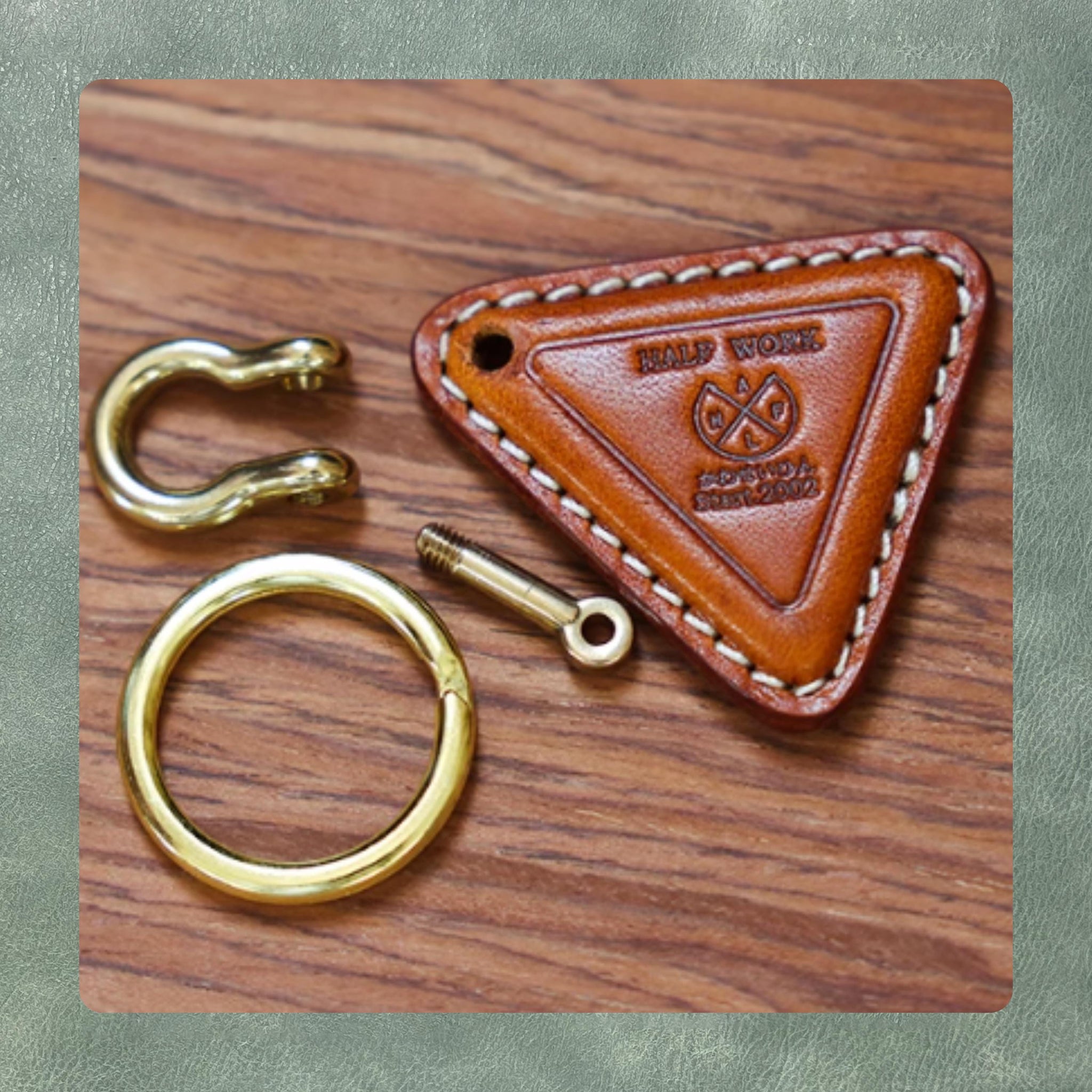 Custom triangle keychain cutting die | DIY leather craft precision punching die | keychain pendant metal die cutting