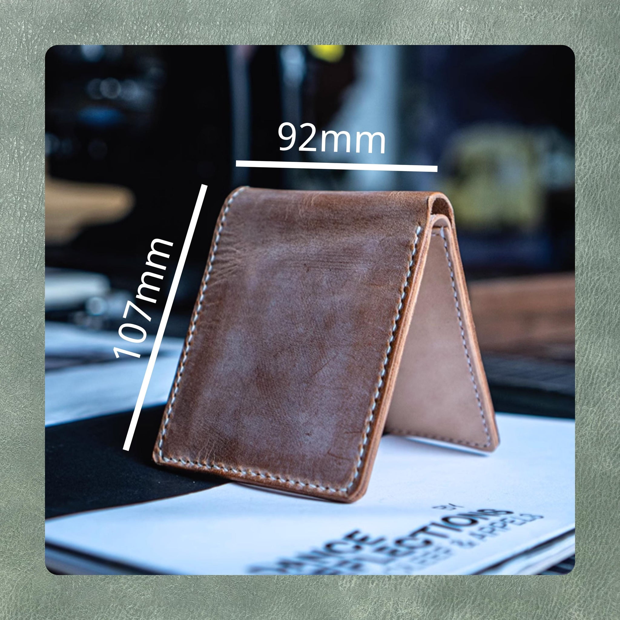 Handmade Custom Wallet Leather Die Cutting | Premium Steel Knife Metal Cutting Dies | Leather Craft Punching Tool Set | Sizzix Compatible