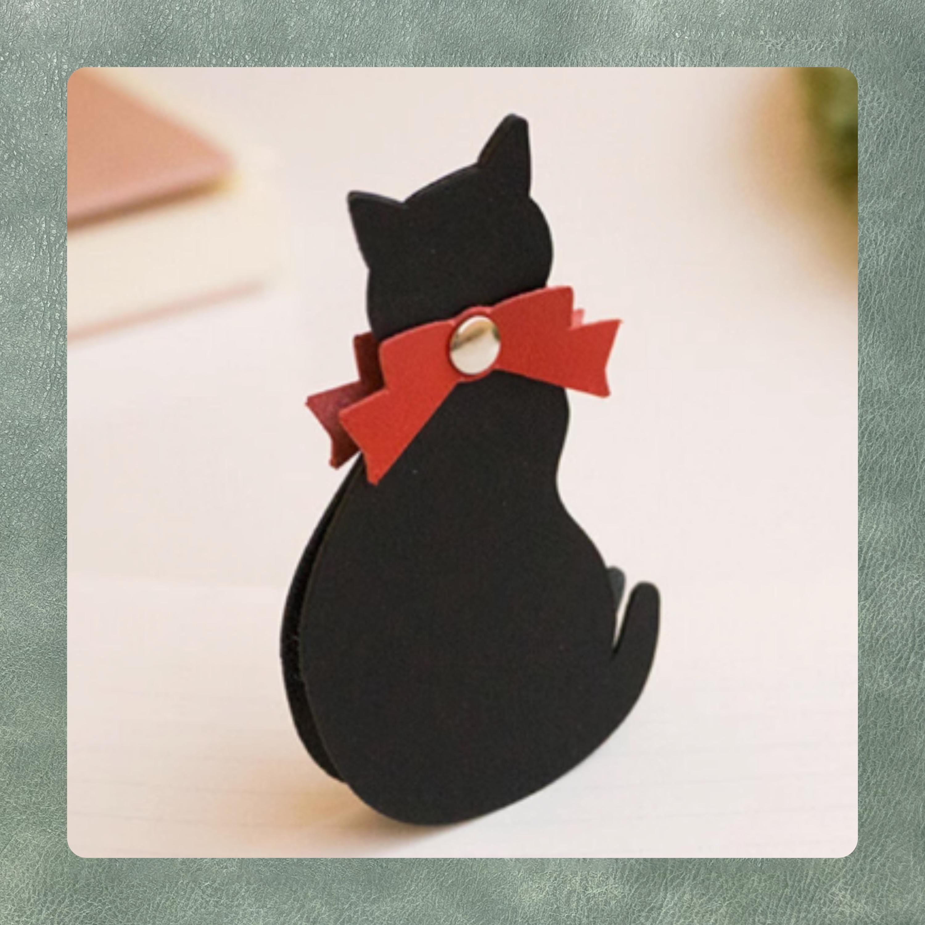 DIY Cat Shaped Bookmark Cutting Die, Custom Leather Bookmark Punching Die, Leather Precision Craft Tool for Sizzix Machine