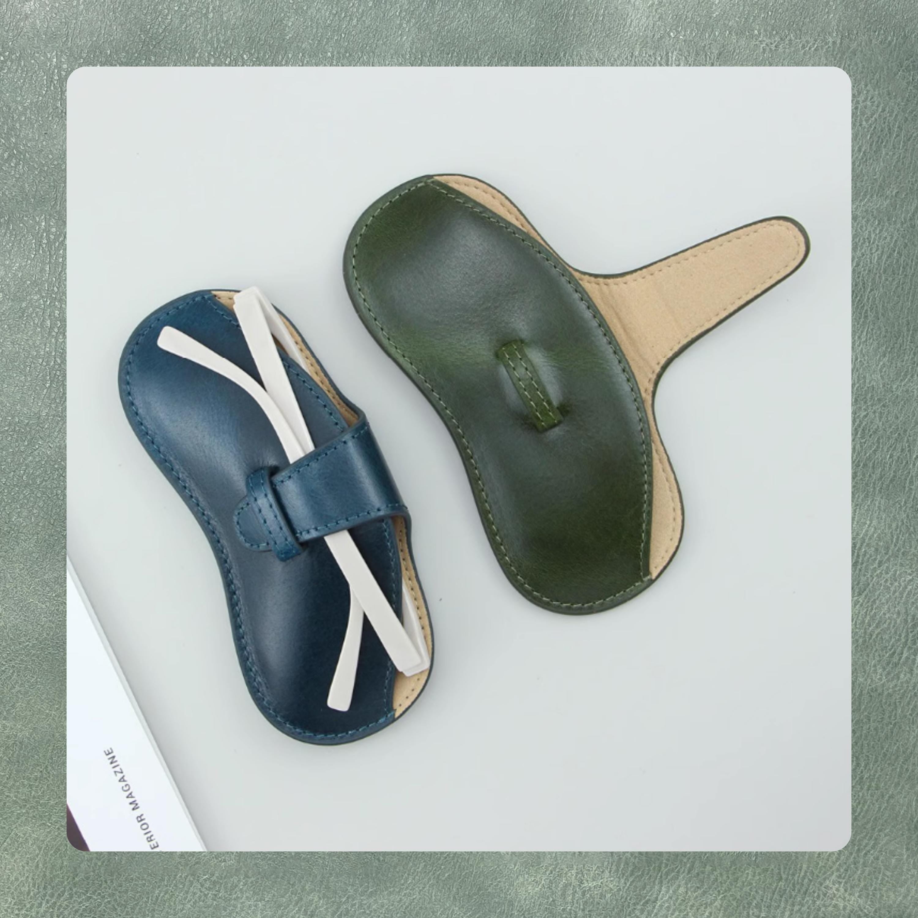 Handmade glasses case leather die cutting / precision cutting unique design / custom leather cutting die / leather craft lovers' choice
