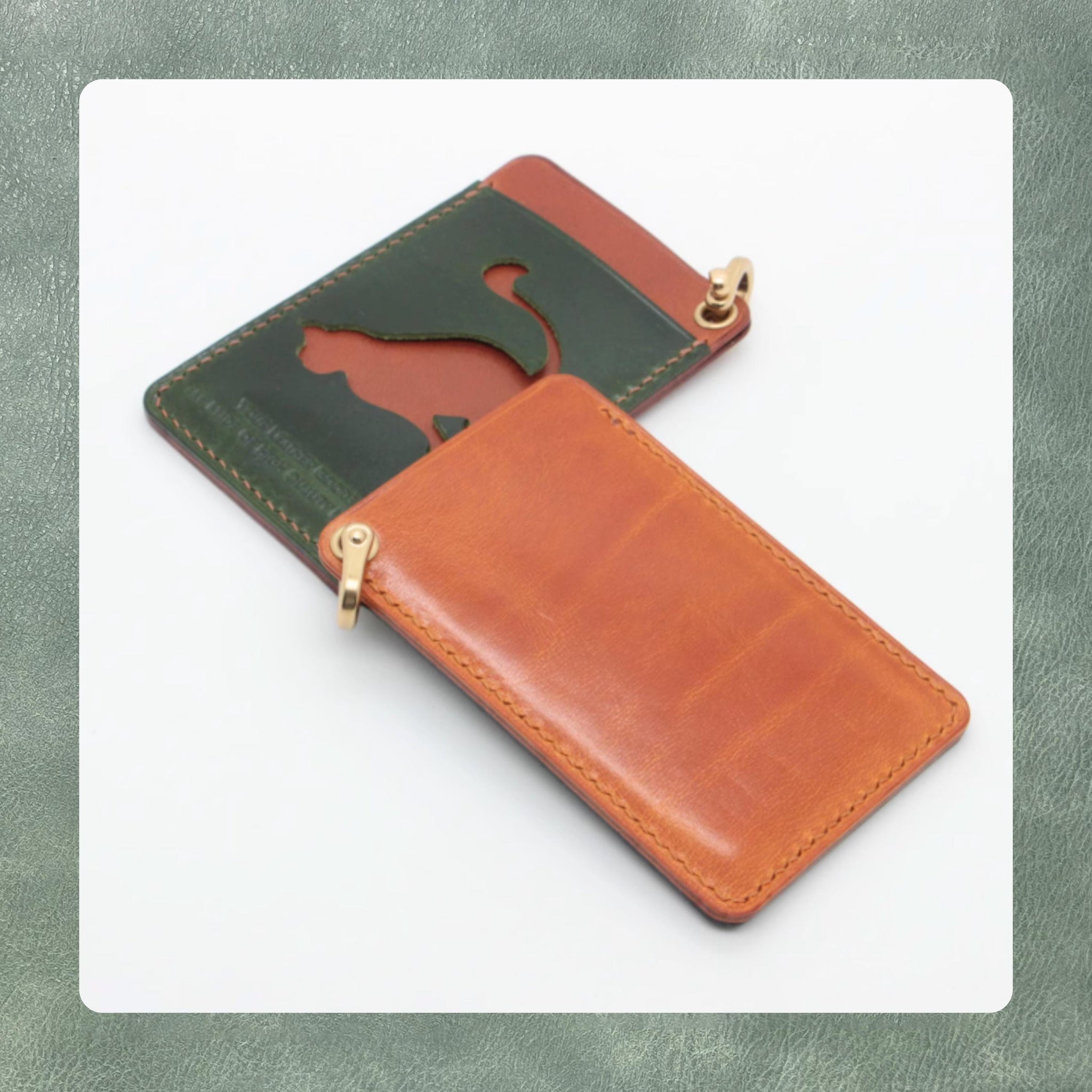 Custom Hollow Cat Pattern Card Holder Leather Die Cutting, Leather ID Holder Cutting Die, Leather Craft Kraft Paper Tool Set