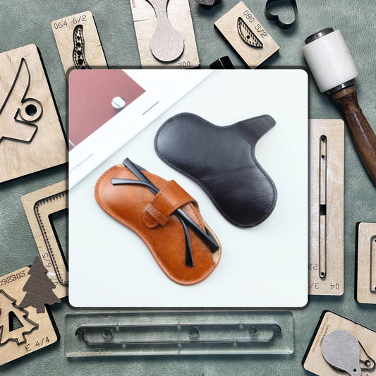 Handmade glasses case leather die cutting / precision cutting unique design / custom leather cutting die / leather craft lovers&#39; choice