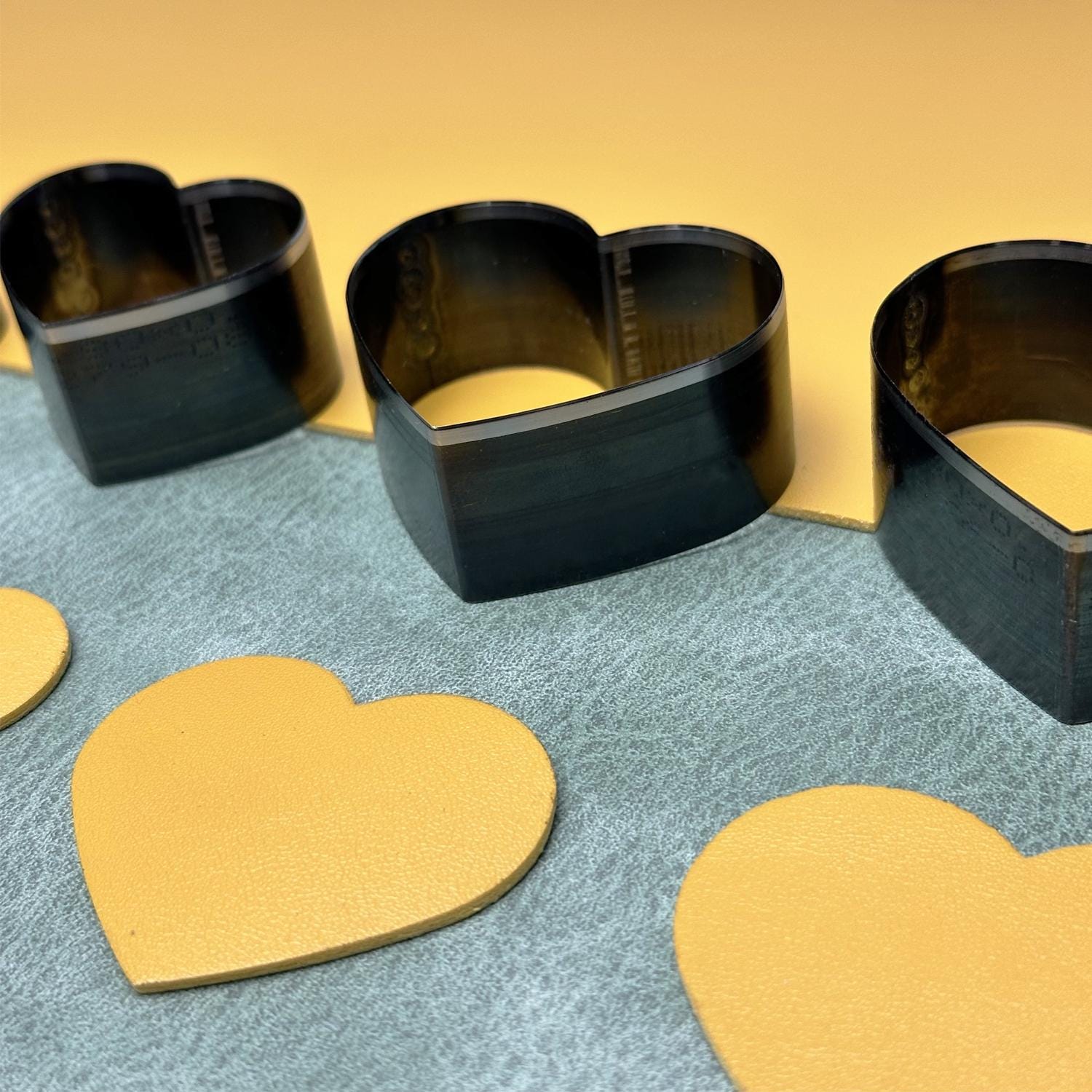 Heart Steel Rule Die for Leather Cutting - Multi-Size Custom Metal Punch - Handmade Leathercraft Cutting Tool (No Board)