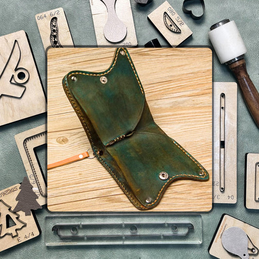 Butterfly Shape Wallet Leather Cutting Die, DIY High Quality Leather Precision Die Cutting, Handmade Steel Knife Metal Punching Tool Set