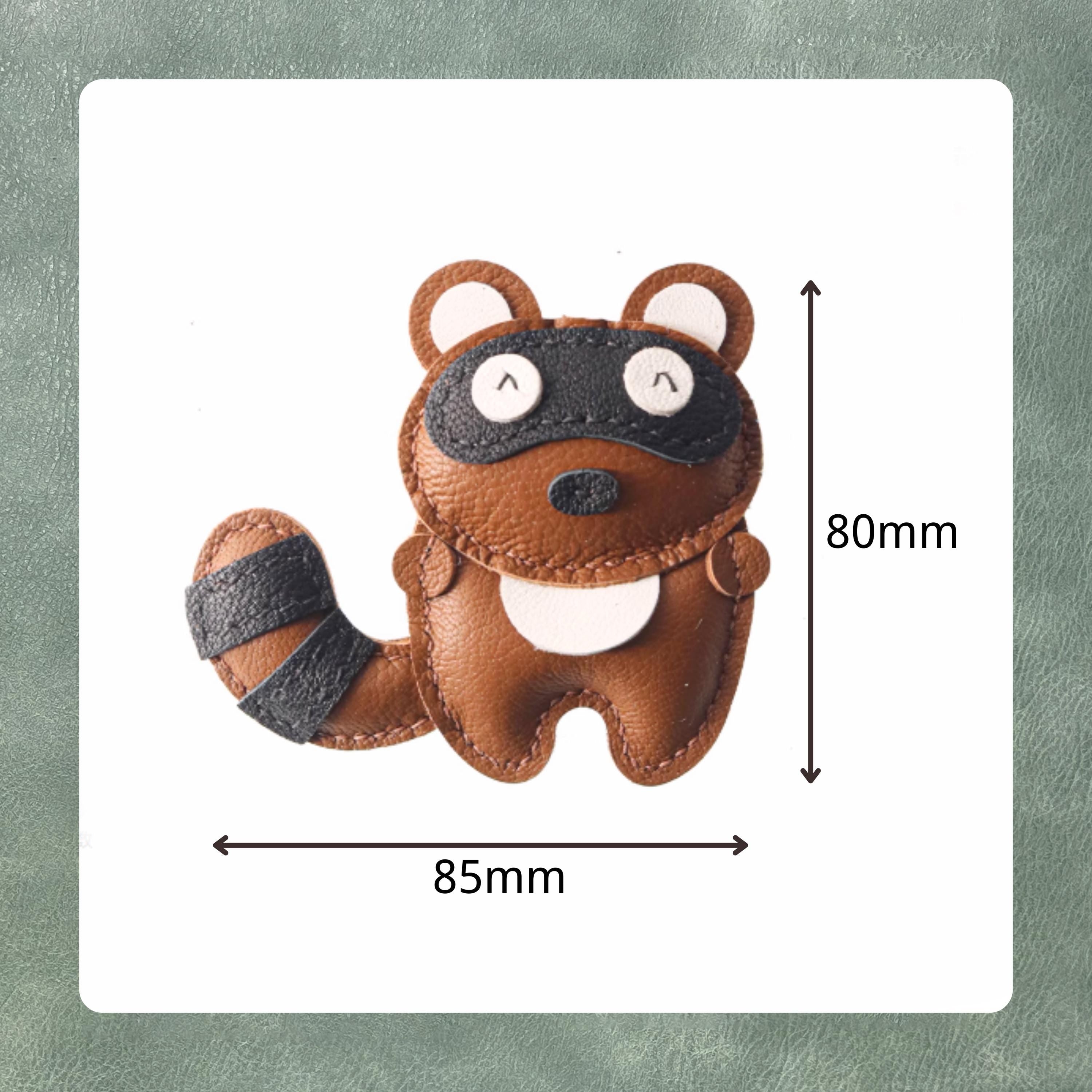 Custom raccoon keychain leather die cutting, animal shape pendant leather cutting die, steel ruler metal die cutting leather punching tool
