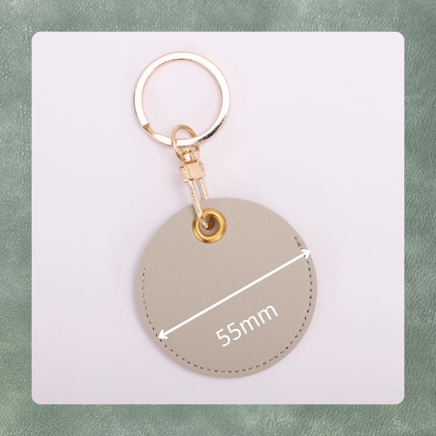 DIY round keychain cutting die/keychain pendant quality leather crafts punching tool cutting tool/Sizzix steel ruler cutting die