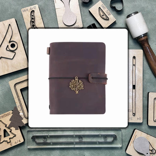 Handmade Notepad Leather Die Cutting Die/Customized Manual Notebook Precision Leather Keychain Die/Compatible with Sizzix Machine