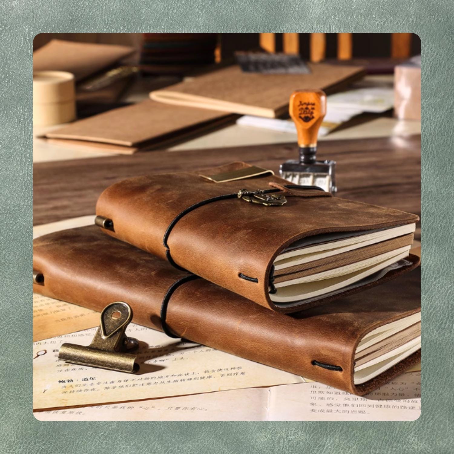 Handmade Notepad Leather Die Cutting Die/Customized Manual Notebook Precision Leather Keychain Die/Compatible with Sizzix Machine